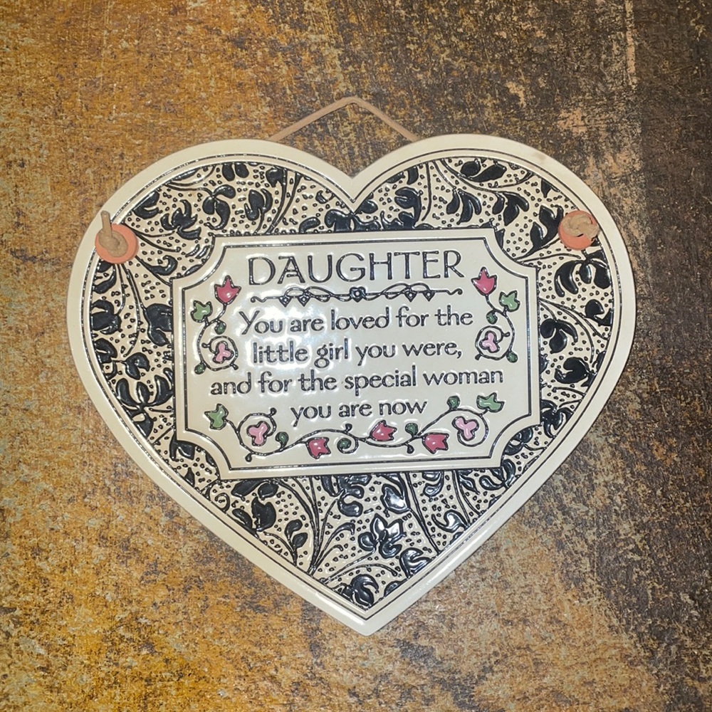 Daughter wall hanging plaque